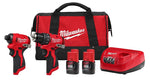 MILWAUKEE Milwaukee M12 3494-22 Subcompact Combo Kit, Battery Included, 12 V, Lithium-Ion