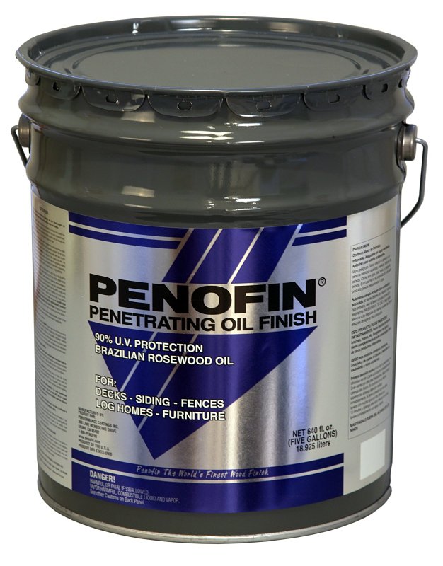 PERFORMANCE COATING INC Penofin F5EWR5G Blue Label Original Wood Stain, Red Cedar, Liquid, 5 gal