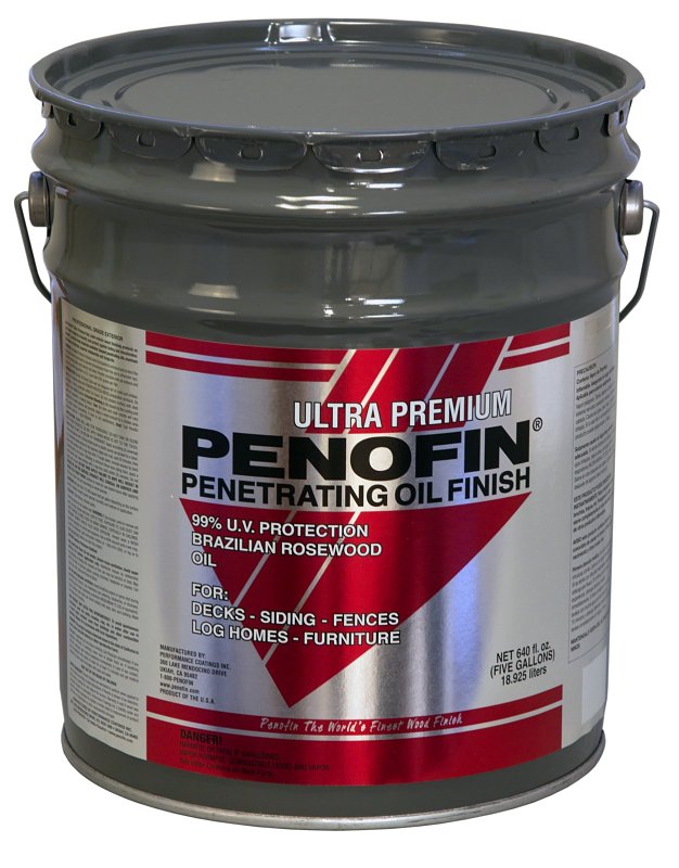 PERFORMANCE COATING INC Penofin Ultra Premium Red Label Series F5MWR5G Stain, Western Red Cedar, Liquid, 5 gal