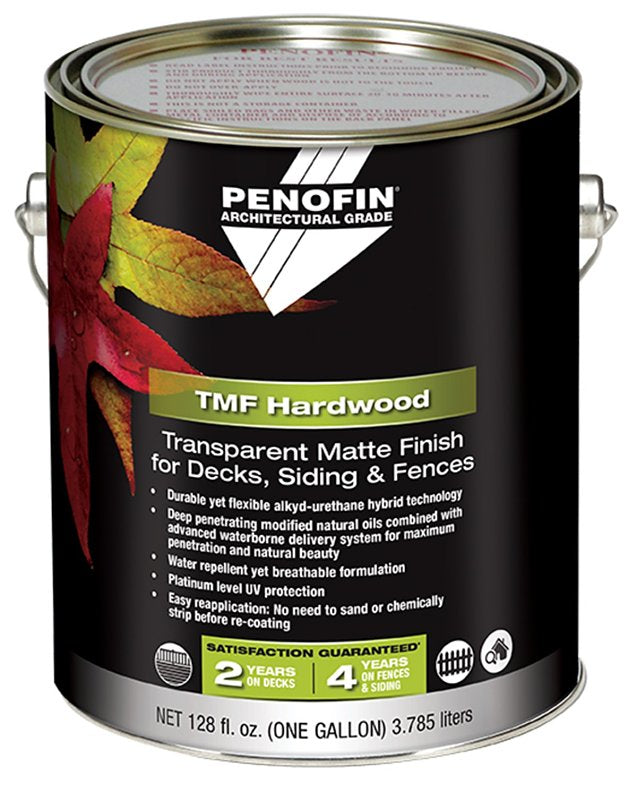 PERFORMANCE COATING INC Penofin FAHNMGA Transparent Hardwood Coating, Matte, Natural, Liquid, 1 gal, Can PAINT PERFORMANCE COATING INC