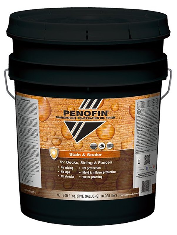 PERFORMANCE COATING INC Penofin FSSEB5G Stain, Transparent, Ebony, Liquid, 5 gal PAINT PERFORMANCE COATING INC