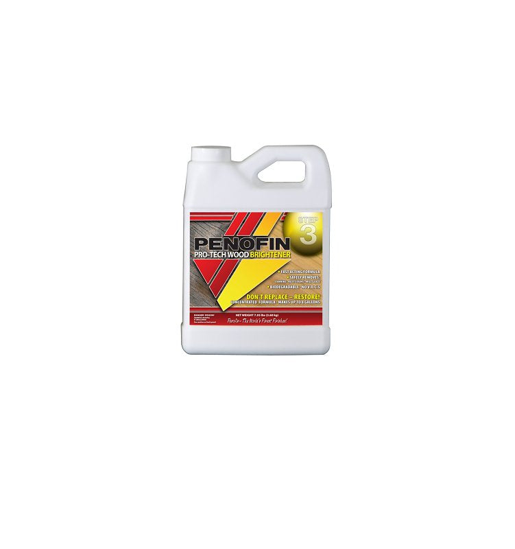 PERFORMANCE COATING INC Penofin Pro-Tech 3 Wood Brightener, 1 qt, Powder, Odorless, White PAINT PERFORMANCE COATING INC