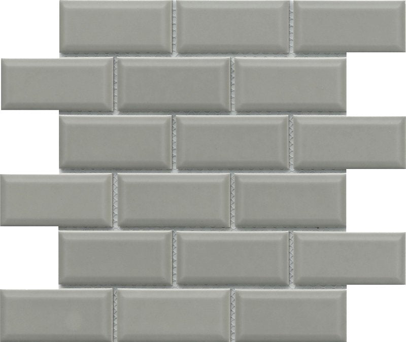EMSER TILE Emser Tile Reward Series F27REWADO1112MBV Porcelain Mosaic Tile, 12 in L Tile, 11 in W Tile, Pressed Edge, Bevel Pattern BUILDING MATERIALS EMSER TILE