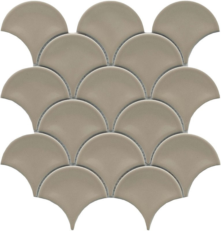 EMSER TILE Emser Tile Reward Series F27REWATA1011MFN Porcelain Mosaic Tile, 11 in L Tile, 10 in W Tile, Pressed Edge, Fan Pattern BUILDING MATERIALS EMSER TILE
