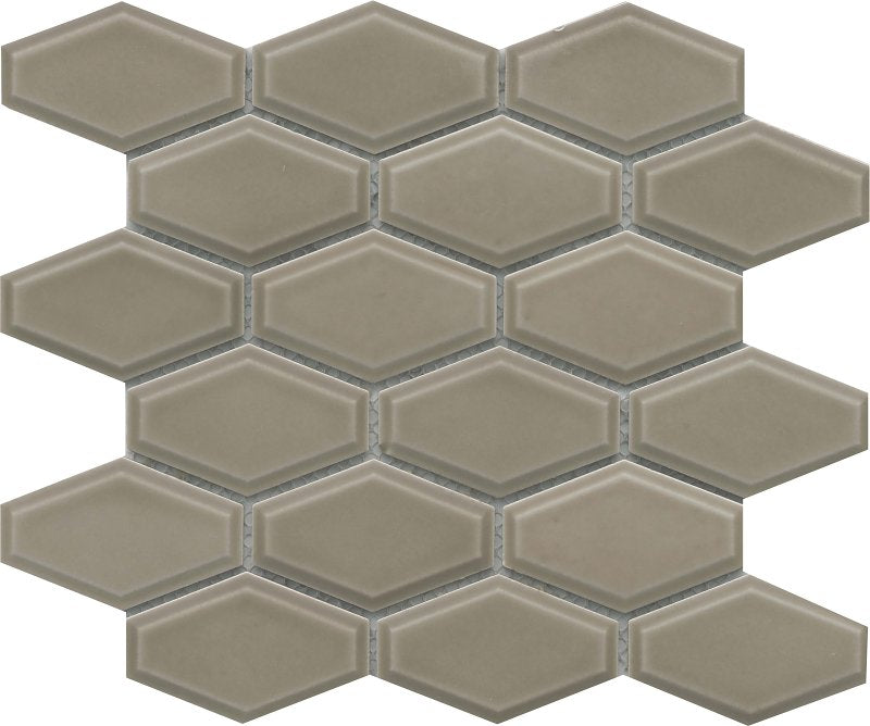 EMSER TILE Emser Tile Reward Series F27REWATA1011MHW Porcelain Mosaic Tile, 11 in L Tile, 10 in W Tile, Pressed Edge, Taupe BUILDING MATERIALS EMSER TILE