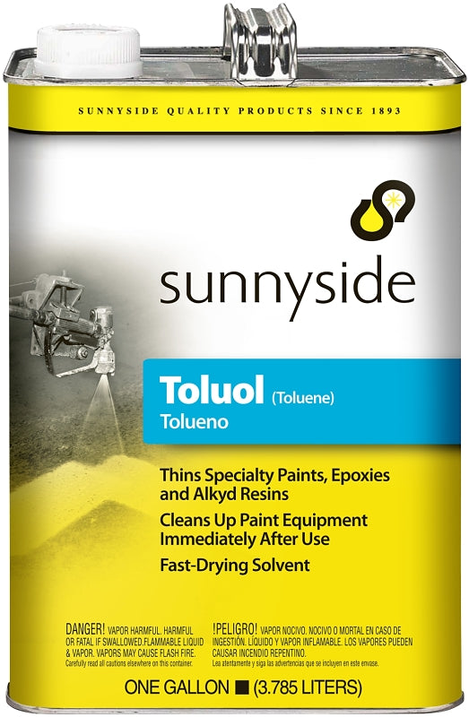 SUNNYSIDE Sunnyside 821G1 Toluene Thinner, Liquid, Characteristic, Colorless, 1 gal