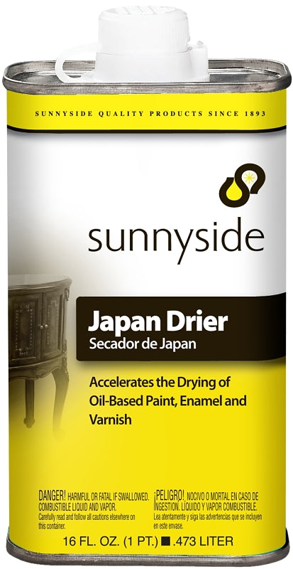 SUNNYSIDE Sunnyside 72416 Japan Drier, Liquid, Petroleum, Clear, 1 pt