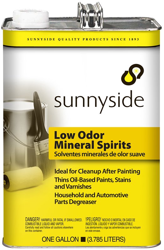 SUNNYSIDE Sunnyside 803G1 Mineral Spirit Thinner, Liquid, Petroleum, Clear, 1 gal Can