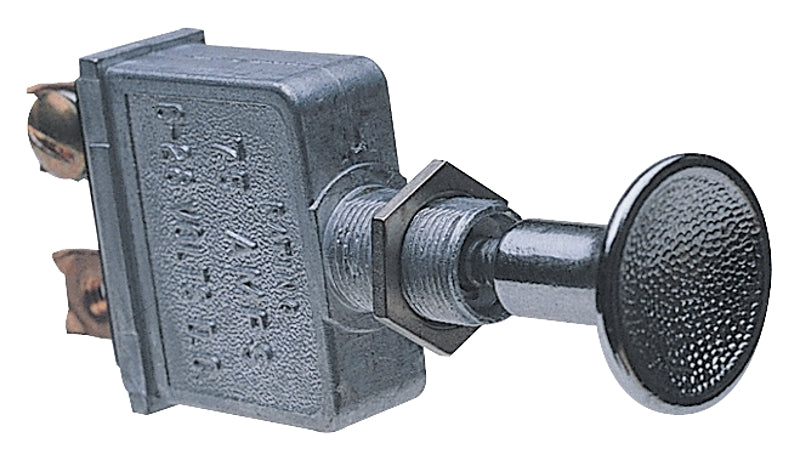 CALTERM Calterm 41790 Push/Pull Switch, 75 A, 6/28 VDC, Screw Terminal, Nickel Housing Material, Silver AUTOMOTIVE CALTERM