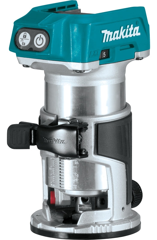 MAKITA Makita XTR01Z Compact Router, 18 V, 10,000 to 30,000 rpm Spindle TOOLS MAKITA