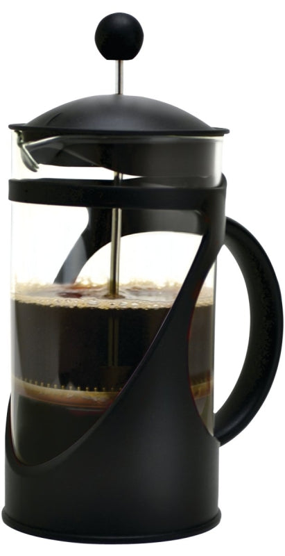 PRIMULA Primula TCP-2908 Coffee Press, 8 Cups Capacity, Borosilicate Glass/Plastic/Stainless Steel, Black