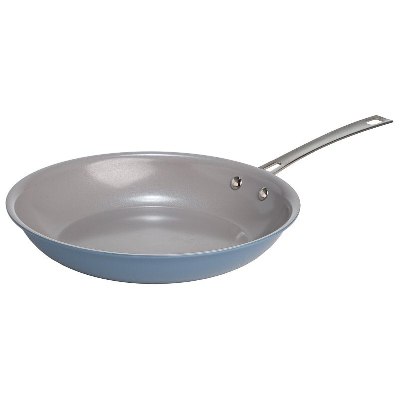 ECOLUTION Ecolution EL11058-AS Fry Pan, 11 in Dia, Aluminum, Dusty Blue, Ceramic, Non-Stick: Yes, Dishwasher Safe: Yes HOUSEWARES ECOLUTION