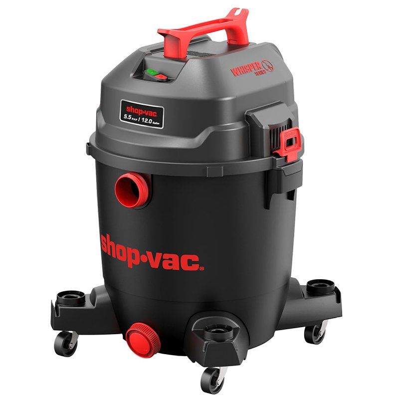 SHOP-VAC Shop-Vac 5430098 Quiet Wet and Dry Vacuum, 12 gal, 4.5 hp OUTDOOR LIVING & POWER EQUIPMENT SHOP-VAC