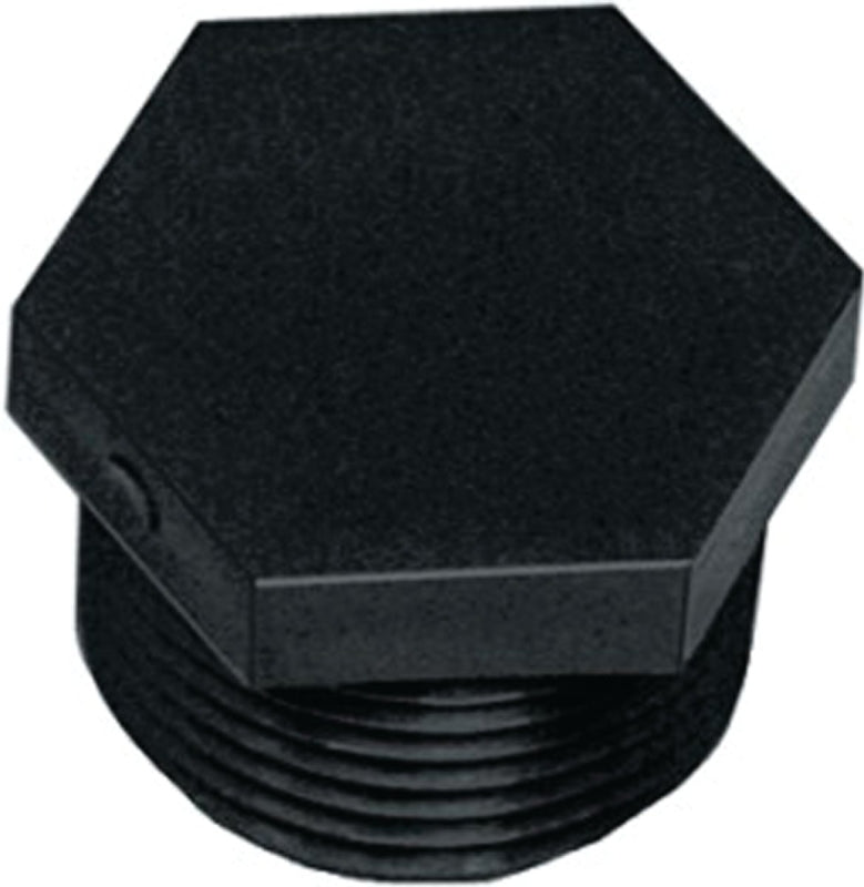 GREEN LEAF Green Leaf F112P Pipe Plug, 1-1/2 in, MNPT, Black