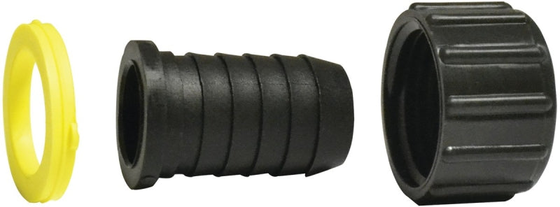 GREEN LEAF Green Leaf B3412WP Assembly Fitting, 1/2 in, Barb, Polypropylene