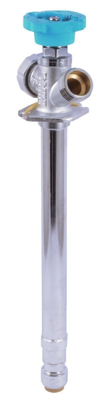 SHARKBITE Cash Acme 24628LF Anti-Siphon Sillcock, 1/2 x 3/4 in Connection, MHT, 125 psi Pressure, 8 in L, Brass Body