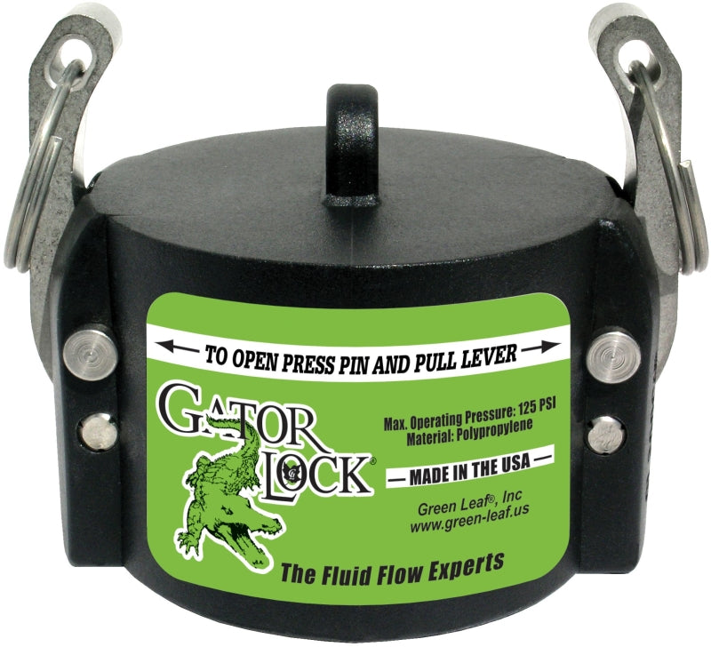 GREEN LEAF Green Leaf GLP300CAP Hose Coupling, 3 in, Female, Polypropylene, For: Male Adapters