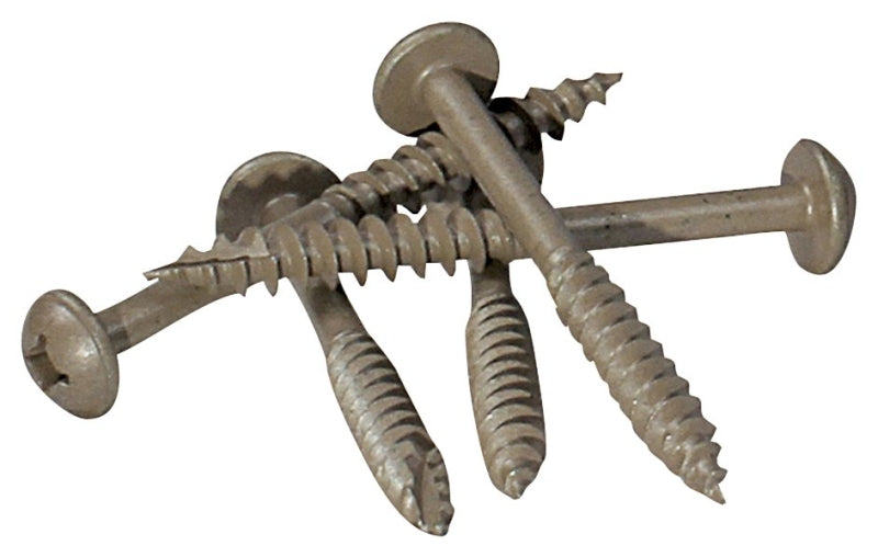 KREG Kreg SML-C2X250-125 Pocket-Hole Screw, #14 Thread, 2-1/2 in L, Coarse Thread, Washer Head, Square Drive, Steel, 125 PK