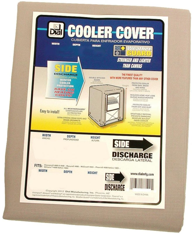 DIAL Dial 8728 Evaporative Cooler Cover, For: Arvin WV4500, Champion 3000/WV3500 and Marquis 3000/WV3500 Coolers, 28 in W APPLIANCES & ELECTRONICS DIAL