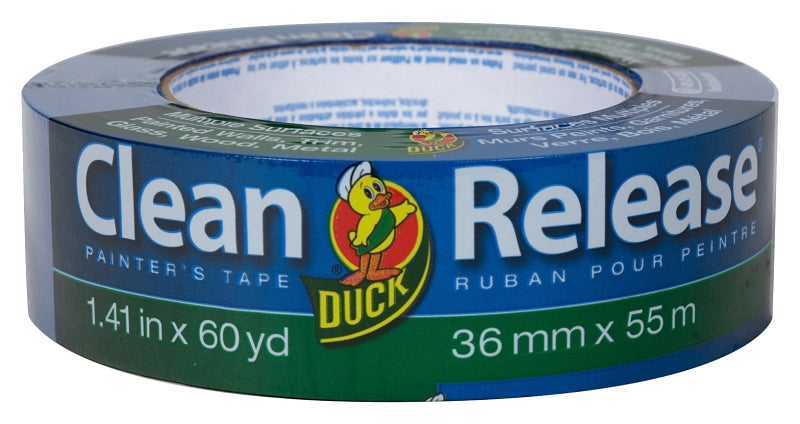 DUCK Duck 240194 Painter's Tape, 60 yd L, 1.41 in W, Blue PAINT DUCK