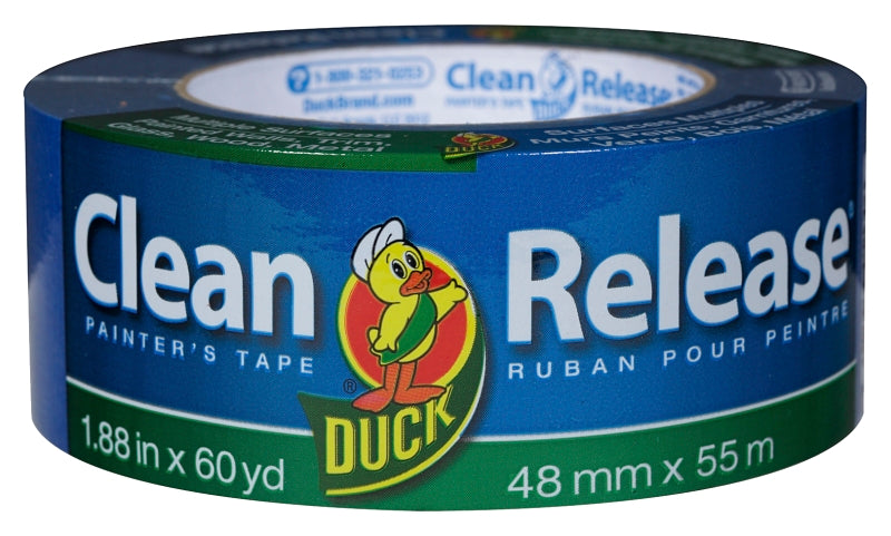 DUCK Duck 240195 Painter's Tape, 60 yd L, 1.88 in W, Blue PAINT DUCK