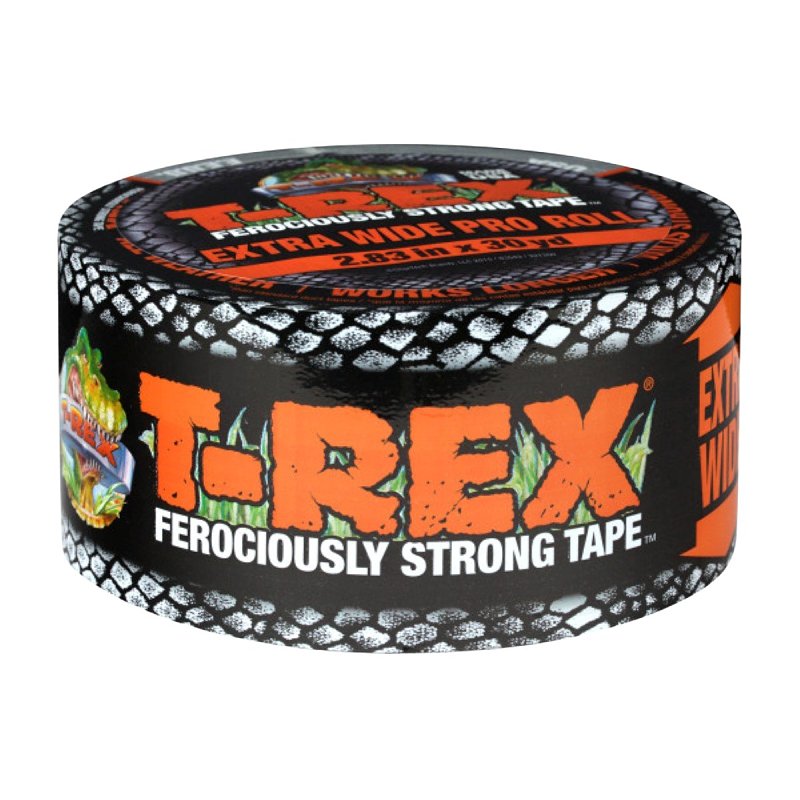 T-REX T-Rex 4614152 Duct Tape, 25 yd L, 2.83 in W, Cloth Backing, Gunmetal Gray