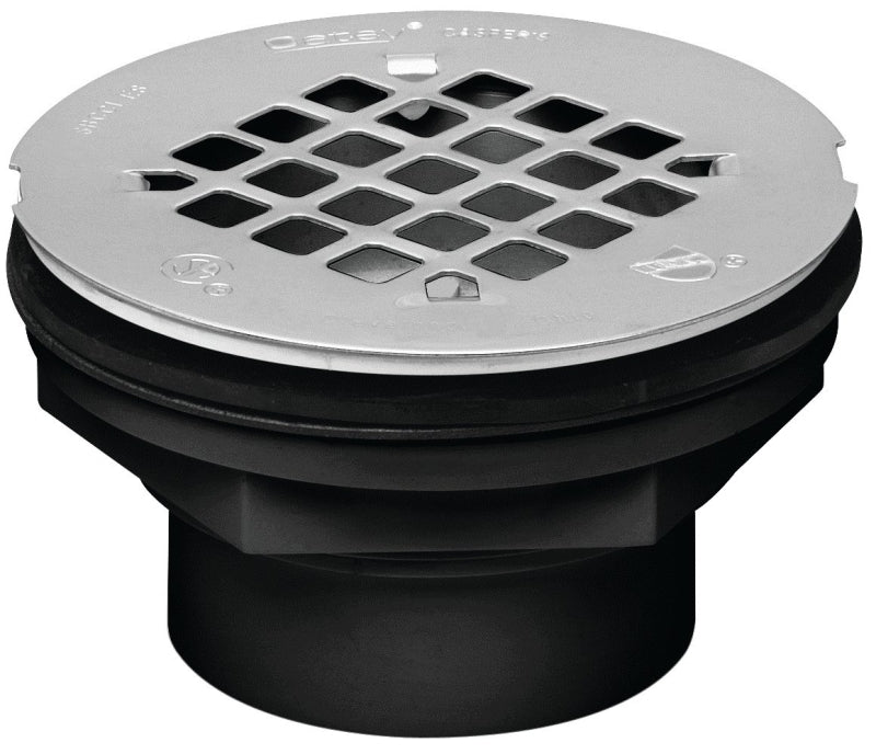 OATEY Oatey 101 PS Series 42086 Shower Drain, ABS, Black, For: 2 in SCH 40 DWV Pipes PLUMBING, HEATING & VENTILATION OATEY