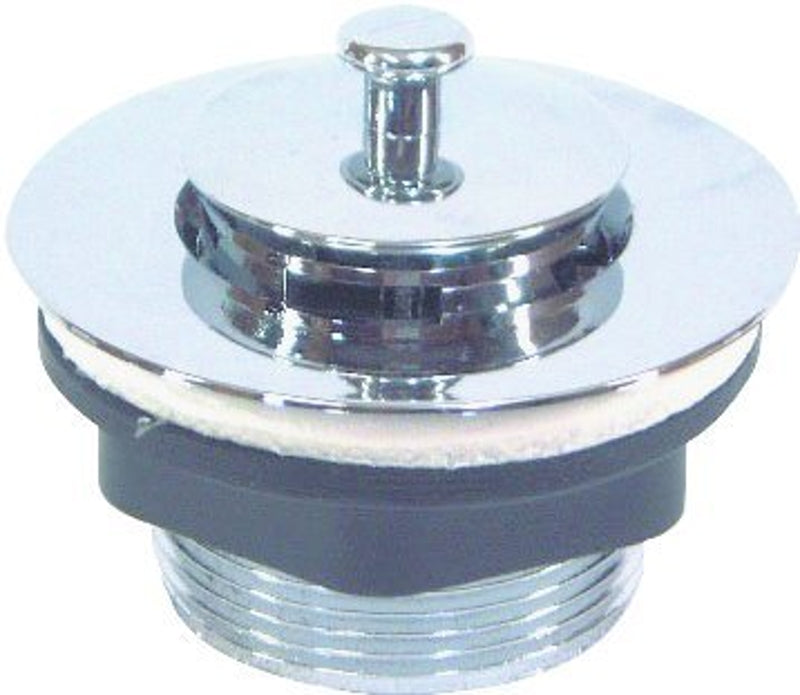 US HARDWARE US Hardware P-105C Bathtub Strainer with Stopper, Plastic, Chrome AUTOMOTIVE US HARDWARE