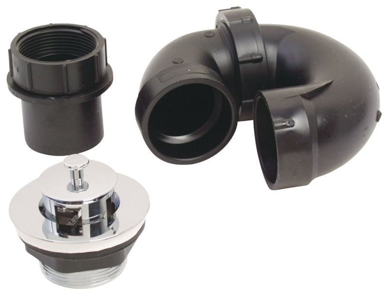 US HARDWARE US Hardware P-118C Tub Drain Kit, ABS, Black AUTOMOTIVE US HARDWARE