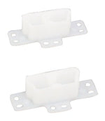 US HARDWARE US Hardware WP-8815C Drawer Track Bracket, Plastic, White AUTOMOTIVE US HARDWARE