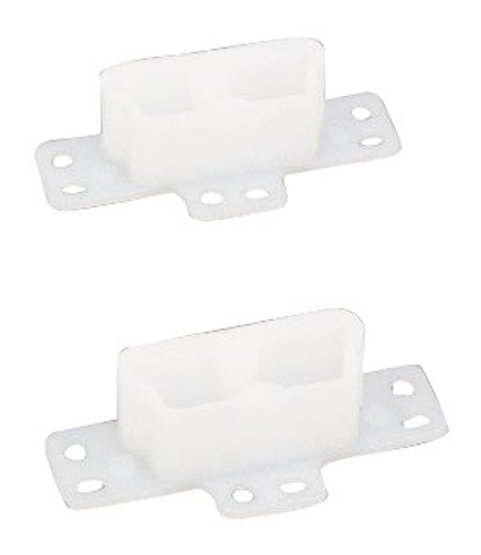 US HARDWARE US Hardware WP-8815C Drawer Track Bracket, Plastic, White AUTOMOTIVE US HARDWARE