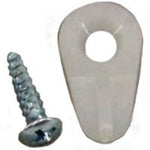US HARDWARE US Hardware WP-8830C Screen Clip, 1/2 in, Nylon, 8 CD, White AUTOMOTIVE US HARDWARE