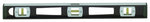 HULTAFORS Johnson 3848 I-Beam Level, 48 in L, 3-Vial, Magnetic, Aluminum, Black