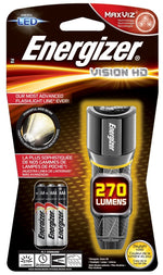 ENERGIZER BATTERY Energizer EPMHH32E Flashlight, AAA Battery, LED Lamp, 250 Lumens, 80 m Beam Distance, 2.5 hr Run Time, Silver ELECTRICAL ENERGIZER BATTERY