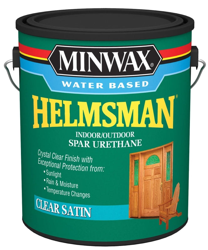 MINWAX Minwax Helmsman 710520000 Spar Varnish, Crystal Clear, Liquid, 1 gal, Can
