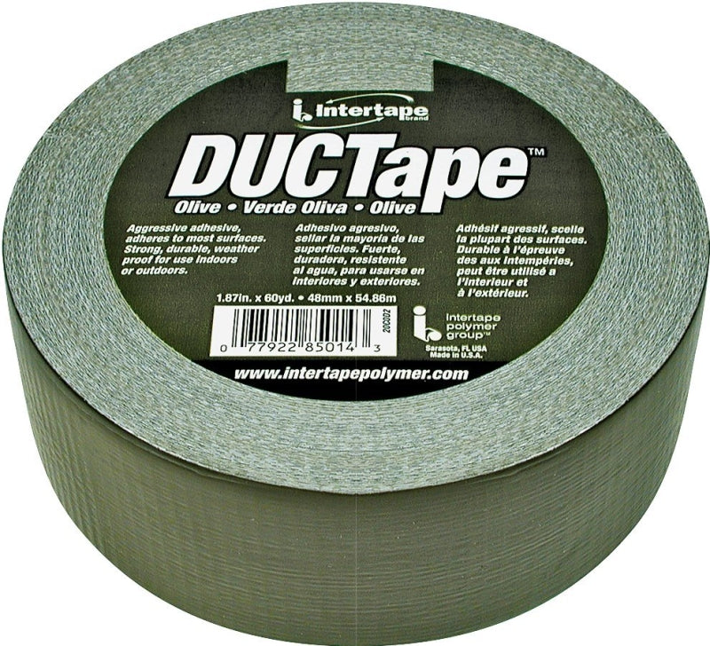 INTERTAPE POLYMER IPG 20C-OD2 Duct Tape, 60 yd L, 1.88 in W, Polyethylene-Coated Cloth Backing, Olive Drab PAINT INTERTAPE POLYMER