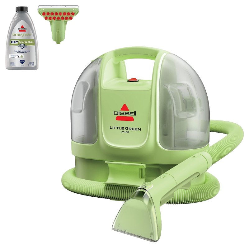 BISSELL Bissell Little Green 4064 Mini Portable Carpet Cleaner, 16 oz Tank, 4 in W Cleaning Path, Tea
