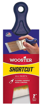 WOOSTER BRUSH Wooster Q3211-2 Paint Brush, 2 in W, 2-3/16 in L Bristle, Synthetic Fabric Bristle, Sash Handle PAINT WOOSTER BRUSH