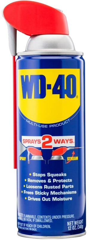 WD-40 WD-40 SMART STRAW 490057 Multi-Purpose Lubricant, 12 oz Aerosol Can, Liquid AUTOMOTIVE WD-40