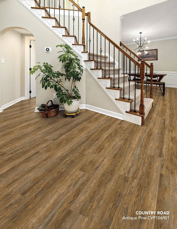 HEALTHIER CHOICE FLOORI Healthier Choice Flooring CVP106R01 Flooring Plank, 60 in L, 9 in W, Pressed Bevel Edge, Stone Polymer Composite/Vinyl BUILDING MATERIALS HEALTHIER CHOICE FLOORI