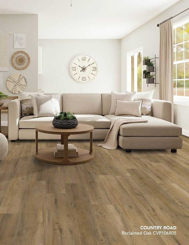 HEALTHIER CHOICE FLOORI Healthier Choice Flooring CVP106R05 Flooring Plank, 60 in L, 9 in W, Pressed Bevel Edge, Stone Polymer Composite/Vinyl BUILDING MATERIALS HEALTHIER CHOICE FLOORI