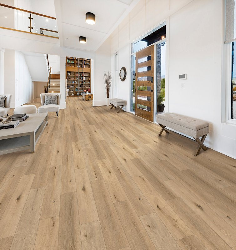 HEALTHIER CHOICE FLOORI Healthier Choice Flooring HCL803C02 Laminate Flooring Plank, 4-Sided Bevel Profile, Wood, Woodland, 48 in L, 7.7 in W BUILDING MATERIALS HEALTHIER CHOICE FLOORI