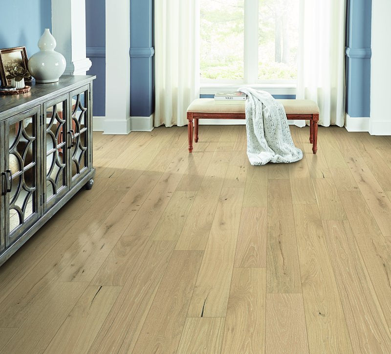 HEALTHIER CHOICE FLOORI Healthier Choice Flooring HCE707A02 Flooring Plank, 1-1/2 to 6 ft L, 6-1/2 in W, Micro Bevel Edge, White Oak, Sand Ridge BUILDING MATERIALS HEALTHIER CHOICE FLOORI