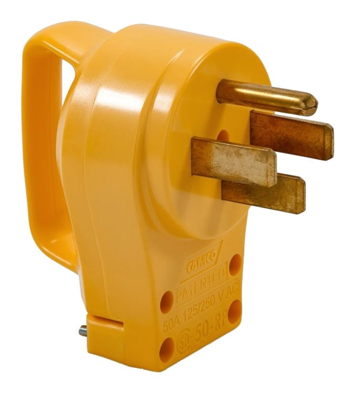 CAMCO Camco USA 55255 Plug, 50 A, 125 to 250 V, Male, Yellow Jacket AUTOMOTIVE CAMCO