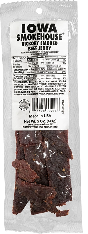 IOWA SMOKEHOUSE Iowa Smokehouse IS-5JH Beef Jerky, Hickory Smoked, 5 oz HOUSEWARES IOWA SMOKEHOUSE