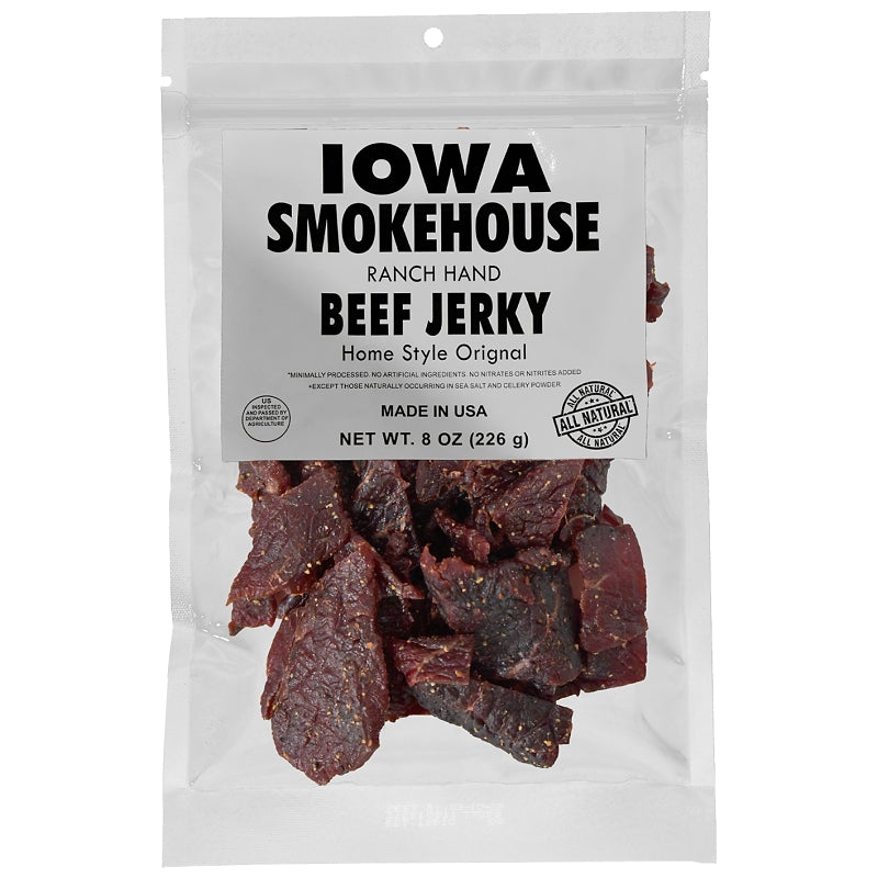 IOWA SMOKEHOUSE Iowa Smokehouse is-rh8jn-6ct Beef Jerky, 8 oz