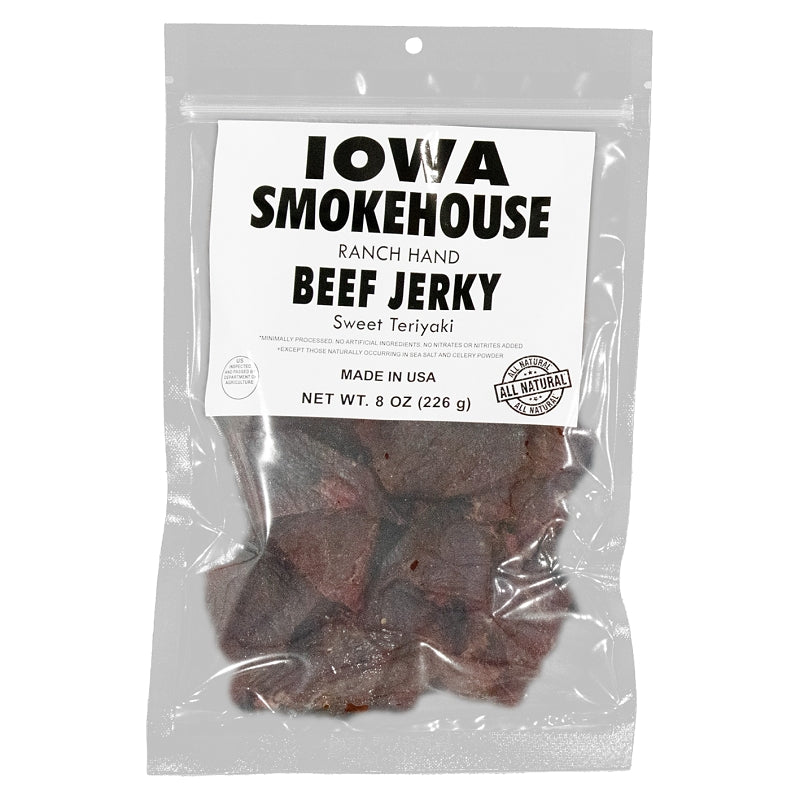 IOWA SMOKEHOUSE Iowa Smokehouse is-rh8jt-6ct Beef Jerky, Sweet Teriyaki HOUSEWARES IOWA SMOKEHOUSE