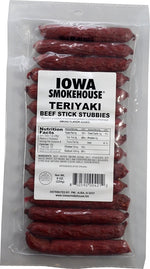IOWA SMOKEHOUSE Iowa Smokehouse IS-8BSTT Beef Stick Stubbies, Teriyaki, 8 oz HOUSEWARES IOWA SMOKEHOUSE