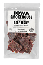 IOWA SMOKEHOUSE Iowa Smokehouse IS-RH8JP-6CT Beef Jerky, Cracked Black Pepper, 8 oz, 6 CS HOUSEWARES IOWA SMOKEHOUSE