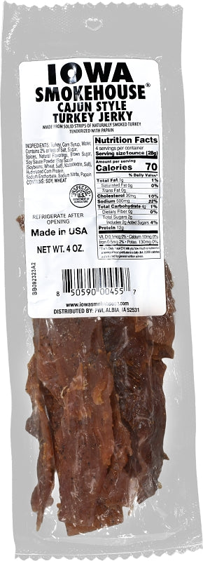 IOWA SMOKEHOUSE Iowa Smokehouse IS-T4O Turkey Jerky, Original, 4 oz HOUSEWARES IOWA SMOKEHOUSE